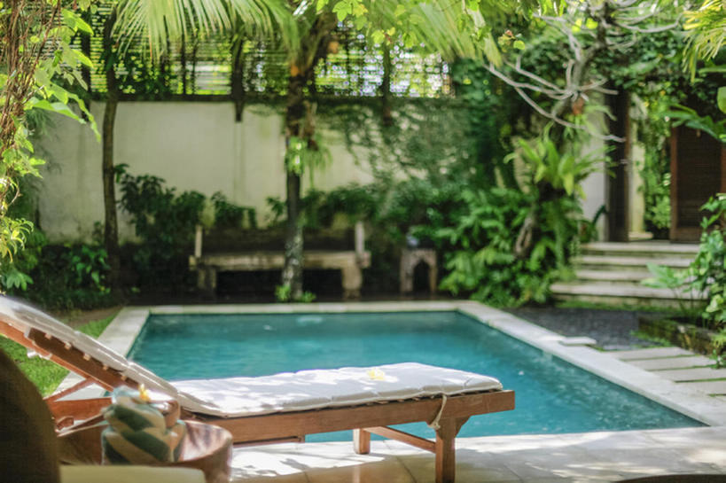 无人,横图,白天,床,酒店,印度尼西亚,亚洲,球袋,旅游胜地,热带气候,巴厘,bj175