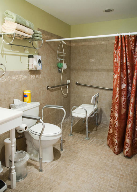 无人,家,栏杆,竖图,室内,浴室,华盛顿,美国,房屋,墙,现代,把手,毛巾,摄影,砖地,浴帘,厕所,彩图,当代,bj175