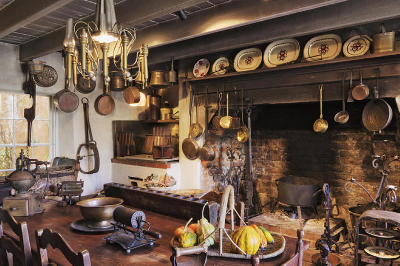 无人,家,横图,室内,壁炉,厨房,桌子,美国,装饰,砖,房屋,食品,枝条,圣诞球,古典,树枝,盘子,摄影,生活方式,照亮,路易斯安那州,虬枝,枝杈,烹调用具,彩图,bj175