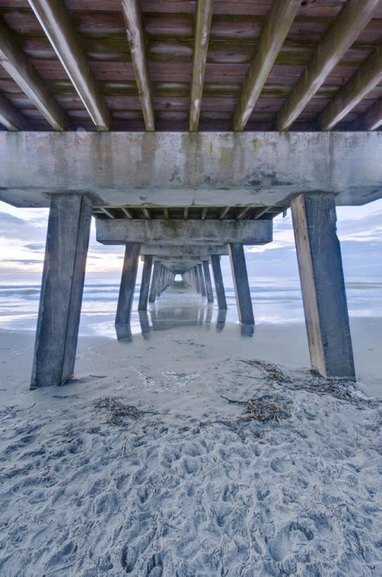 无人,码头,竖图,室外,白天,海洋,美景,水,美国,脚印,沙子,海岸线,景观,风景,天空,自然,景色,摄影,北美,自然风光,乔治亚州,海滩,彩图,bj175