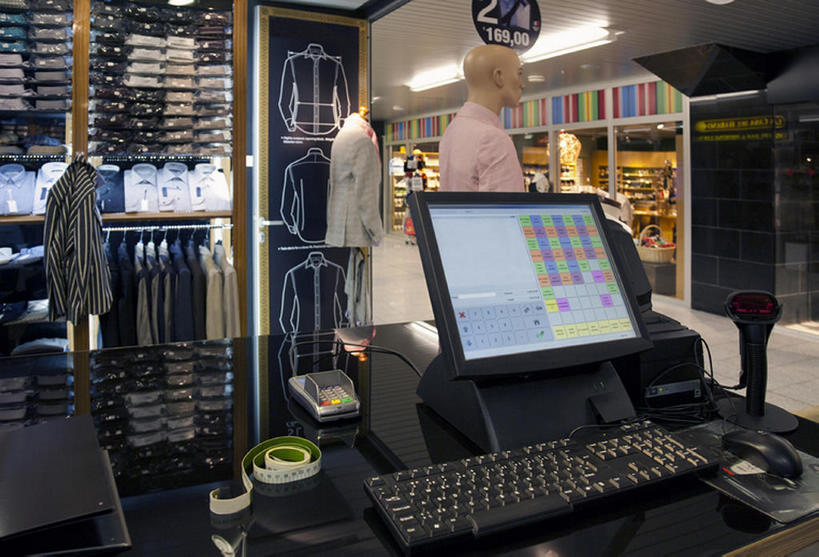 无人,商店,横图,室内,衬衫,购物,商务,时尚,消费,欧洲,爱沙尼亚,建筑物,衣服,零售,摄影,建造,收银台,服装店,塔林,彩图,bj175