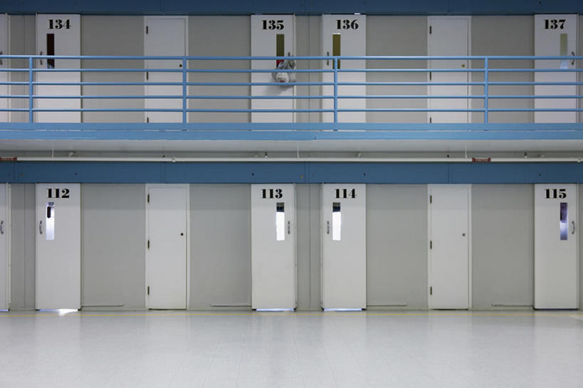 无人,横图,室内,安全,门,美国,一排,整齐,细胞,走廊,排列,监狱,摄影,建造,队列,牢房,处罚,维吉尼亚,彩图,法律,bj175