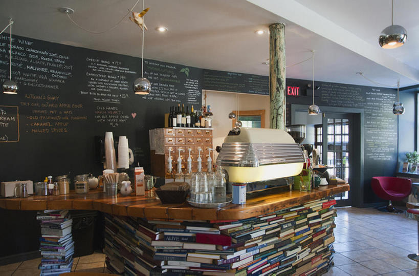 无人,横图,室内,餐桌,家具,加拿大,堆叠,装饰,排列,装饰物,摄影,收银台,北美,风格,文档,美洲,安大略湖,设计,书,彩图,餐馆,咖啡馆,bj175