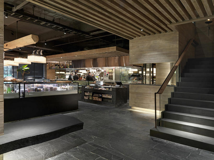 无人,横图,室内,时尚,厨房,楼梯,酒店,一排,整齐,饭厅,阶梯,灶台,干净,现代,台阶,排列,摄影,住房,风格,队列,华贵,设计,彩图,灶间,餐馆,当代,商用厨房,bj175