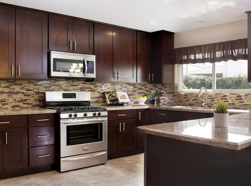 无人,家,横图,室内,白天,厨房,美国,一排,整齐,灶台,公寓,干净,现代,排列,摄影,风格,队列,加利福尼亚,房地产,开放式厨房,彩图,bj175